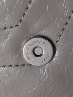 Saint Laurent-Style Tote Bag – Burgundy Quilted Leather with Metallic YSL Logo & Dual Handles – Designer-Inspired Work & Travel Bag for Women - 图片 9