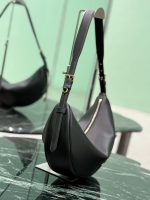 Prada-Style Leather & Nylon Tote Handbag – Minimalist Top Handle Bag with Triangular Logo – Designer-Inspired Shoulder Bag for Women - 图片 8