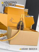 Louis Vuitton-Style Speedy Mini Bag – Monogram Canvas with Yellow Leather Trim & A-Grade Full-Metal Hardware (Chip Version M81085) - 图片 8