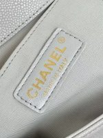 Chanel-Style Mini Backpack – Quilted Leather with Dual CC Logo Pockets & Chain Detail (Multi-Color Available) - 图片 9