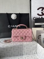 Chanel-Style Classic Flap Bag – Quilted Leather with Gold-Tone Chain & CC Log (4 Colors Available) - 图片 13