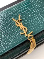 Saint Laurent-Style Tote Bag – Burgundy Quilted Leather with Metallic YSL Logo & Dual Handles – Designer-Inspired Work & Travel Bag for Women - 图片 10