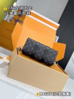 Louis Vuitton-Style Pochette Mini Bag – Monogram Canvas with Yellow Leather Trim & A-Grade Full-Metal Hardware - 图片 8
