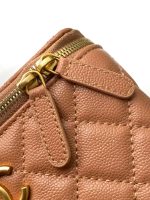 Chanel-Style Mini Box Bag – Quilted Caviar Leather with Gold-Tone Chain & CC Logo (6 Colors Available) - 图片 16