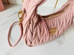 Miu Miu-Style Quilted Mini Bag – Iconic Diamond Stitching, Metallic Logo Detail, Designer Handbag with Detachable Strap in Multiple Colors - 图片 6