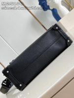 Louis Vuitton-Style Capucines Mini Bag – Black Grained Leather with Gold-Tone Hardware & Signature Lock Design (M25160) - 图片 7