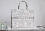 Dior Book Tote Bag – Toile de Jouy Print, Structured Canvas, Iconic Dior Design, Designer Tote with Top Handles - 图片 8