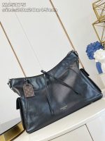 Louis Vuitton-Style Keepall Mini Bag – Black Monogram Canvas with Full-Metal Hardware