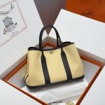 Hermès Garden Party Tote Bag – Artistic Print & Solid Colors, Canvas & Leather, Large Capacity, Iconic Designer Tote - 图片 13
