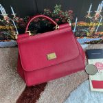 Dolce & Gabbana-Style Mini Flap Bag – Saffiano Leather with Gold-Tone Logo Plate (8 Colors Available) - 图片 13