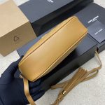 Saint Laurent-Style Tote Bag – Burgundy Quilted Leather with Metallic YSL Logo & Dual Handles – Designer-Inspired Work & Travel Bag for Women - 图片 8