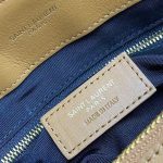 Saint Laurent-Style Tote Bag – Burgundy Quilted Leather with Metallic YSL Logo & Dual Handles – Designer-Inspired Work & Travel Bag for Women - 图片 6