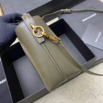 Saint Laurent-Style Tote Bag – Burgundy Quilted Leather with Metallic YSL Logo & Dual Handles – Designer-Inspired Work & Travel Bag for Women - 图片 6