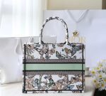 Dior Book Tote Bag – Toile de Jouy Print, Structured Canvas, Iconic Dior Design, Designer Tote with Top Handles - 图片 3