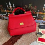 Dolce & Gabbana-Style Mini Flap Bag – Saffiano Leather with Gold-Tone Logo Plate (8 Colors Available) - 图片 6
