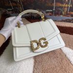 Dolce & Gabbana-Style Mini Flap Bag – Saffiano Leather with Gold-Tone Logo Plate (6 Colors Available) - 图片 11