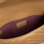 Gucci-Style Marmont Mini Shoulder Bag – Caramel Quilted Leather with Silver-Tone Double G Buckle & Chain Strap - 图片 5