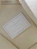 Louis Vuitton-Style Capucines Mini Bag – white Grained Leather with Gold-Tone Hardware & Signature Lock Design (M25160) - 图片 9