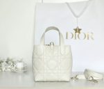 Dior Mini Lady Dior Bag – Quilted Leather, Iconic Logo Charm, Structured Silhouette, Designer Tote with Top Handle - 图片 10
