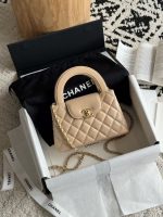 Chanel-Style Mini Flap Bag Collection – Quilted Leather with Gold-Tone Chain & Top Handle in Multiple Colors - 图片 10