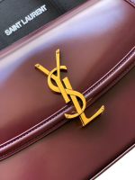 Saint Laurent-Style Tote Bag – Burgundy Quilted Leather with Metallic YSL Logo & Dual Handles – Designer-Inspired Work & Travel Bag for Women - 图片 8