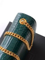 Saint Laurent-Style Tote Bag – Burgundy Quilted Leather with Metallic YSL Logo & Dual Handles – Designer-Inspired Work & Travel Bag for Women - 图片 6