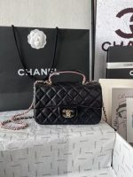 Chanel-Style Classic Flap Bag – Quilted Leather with Gold-Tone Chain & CC Log (4 Colors Available) - 图片 7
