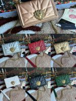 Dolce & Gabbana-Style Quilted Mini Bag – Sunburst Stitching with Ornate Heart Clasp - 图片 11