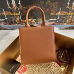 Dolce & Gabbana-Style Mini Square Tote Bag – Embossed DG Logo with Top Handle - 图片 9