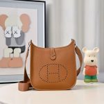 Hermès Evelyne 18 Bag – Perforated "H" Design, Multi-Color Options, Togo Leather, Crossbody Style, Iconic Designer Bag - 图片 13
