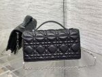 Dior Lady Dior Mini Tote – Quilted Leather, Crystal-Embellished CD Charm, Designer Handbag with Top Handle & Removable Chain Strap - 图片 8