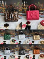 Dolce & Gabbana-Style Mini DG Logo Bag – 3D Embossed Leather with Top Handle - 图片 16