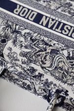 Dior Book Tote Bag – Toile de Jouy Print, Structured Canvas, Iconic Dior Design, Designer Tote with Top Handles - 图片 5