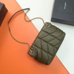 Saint Laurent-Style Tote Bag – Burgundy Quilted Leather with Metallic YSL Logo & Dual Handles – Designer-Inspired Work & Travel Bag for Women - 图片 7