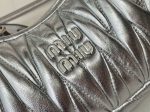Miu Miu-Style Quilted Mini Bag – Iconic Diamond Stitching, Metallic Logo Detail, Designer Handbag with Detachable Strap in Multiple Colors - 图片 6