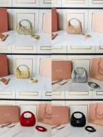 Miu Miu-Style Quilted Mini Bag – Iconic Diamond Stitching, Metallic Logo Detail, Designer Handbag with Detachable Strap in Multiple Colors - 图片 5