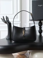 Saint Laurent-Style Tote Bag – Burgundy Quilted Leather with Metallic YSL Logo & Dual Handles – Designer-Inspired Work & Travel Bag for Women