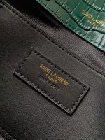 Saint Laurent-Style Tote Bag – Burgundy Quilted Leather with Metallic YSL Logo & Dual Handles – Designer-Inspired Work & Travel Bag for Women - 图片 5