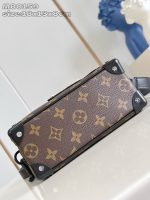 Louis Vuitton-Style Keepall Mini Bag – Black Monogram Canvas with Full-Metal Hardware - 图片 3