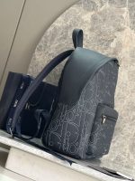 Dior Oblique Print Backpack – Iconic Monogram Canvas, Christian Dior Logo Stripe, Designer Backpack with Adjustable Straps - 图片 5