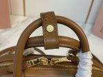 Miu Miu-Style Mini Dome Bag – Iconic Metal Strap Detail, Embossed Logo, Premium Leather Handbag with Detachable Shoulder Strap - 图片 6