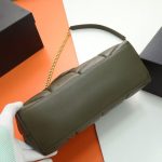 Saint Laurent-Style Tote Bag – Burgundy Quilted Leather with Metallic YSL Logo & Dual Handles – Designer-Inspired Work & Travel Bag for Women - 图片 5