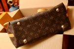 Louis Vuitton-Style Neverfull Tote Bag – Brown Monogram Canvas with Tan Leather Trim & Removable Shoulder Strap - 图片 3