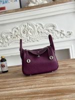 Hermès Lindy 24 Bag – 32 Color Options, Togo Leather, Iconic Saddle Shape, Designer Handbag - 图片 5