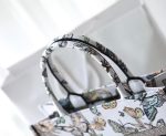 Dior Book Tote Bag – Toile de Jouy Print, Structured Canvas, Iconic Dior Design, Designer Tote with Top Handles - 图片 2