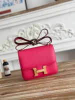 Hermès Mini Constance Bag – 15 Color Options, Bow Strap Design, H Clasp, Compact Luxury Handbag - 图片 5