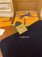 Louis Vuitton-Style Lockit Mini Bag – Brown Monogram Canvas with Leather Flap & Gold-Tone Lock Closure - 图片 2