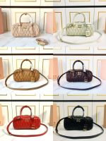 Miu Miu-Style Mini Dome Bag – Iconic Metal Strap Detail, Embossed Logo, Premium Leather Handbag with Detachable Shoulder Strap - 图片 5