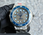 Omega Seamaster Diver 300M – Silver Dial with Blue Ceramic Bezel and Stainless Steel Bracelet