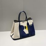 Hermès Garden Party Tote Bag – Artistic Print & Solid Colors, Canvas & Leather, Large Capacity, Iconic Designer Tote - 图片 4